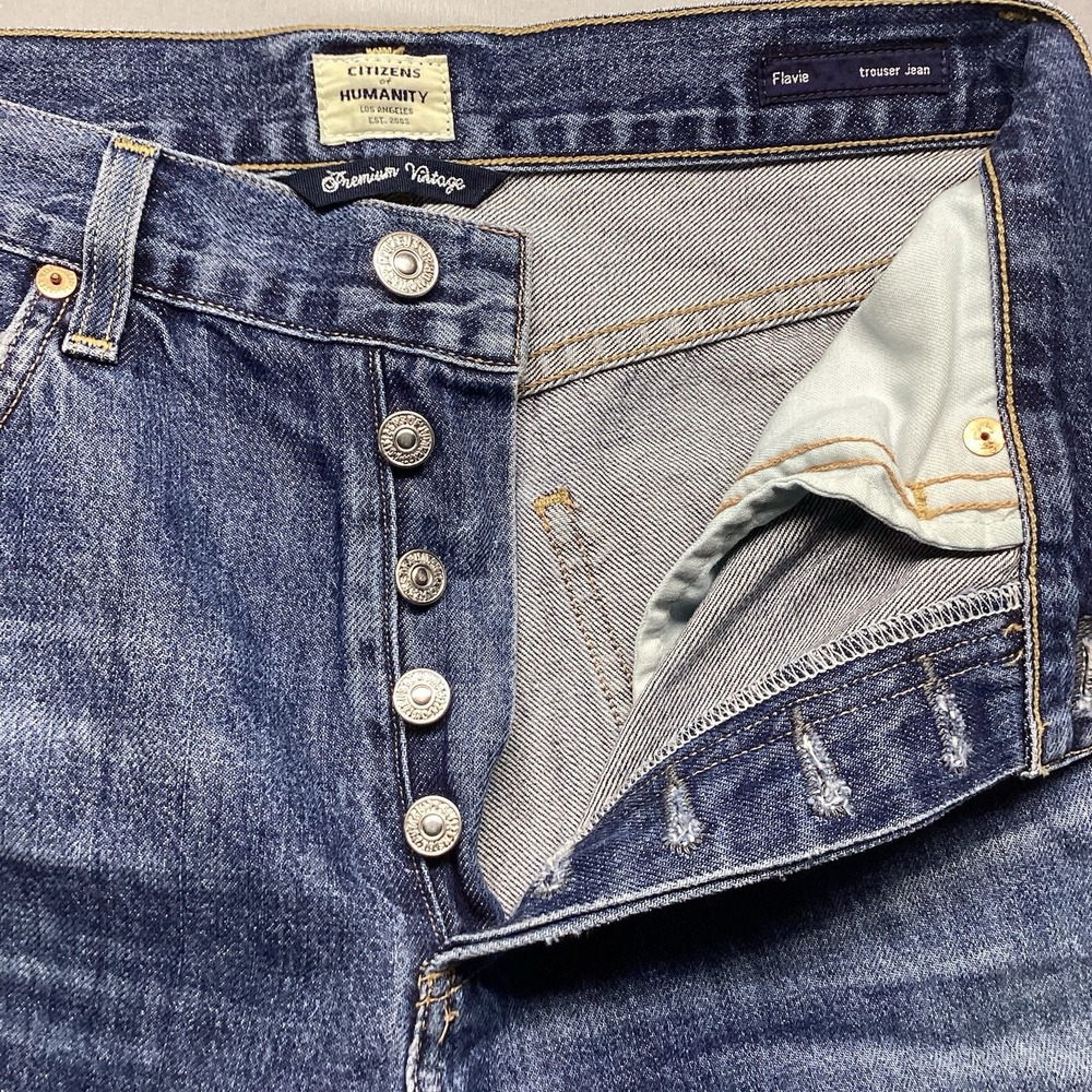 Citizens of Humanity Flavie Trouser Jeans Premium Vintage 27in Waist Button Fly - Picture 4 of 10